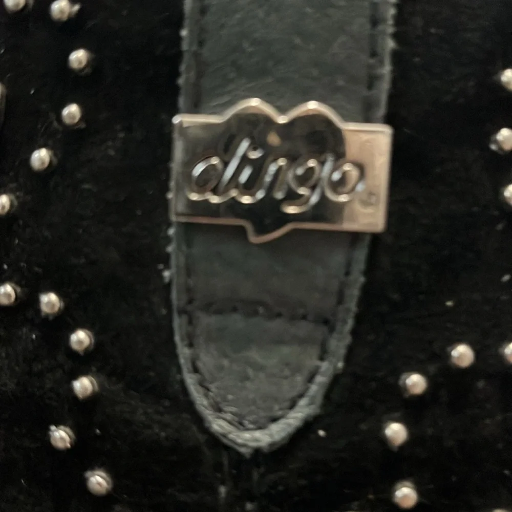 DINGO Fashion Ava Rivet Studded Leather Boots size 7 - Picture 2 of 9